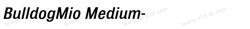 BulldogMio Medium字体转换